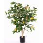 Faux oranger TERUKI, tronc naturel, avec fruits, vert, 85cm