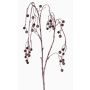 Branche de symphorine en plastique PASKO, baies, noir-lilas, 120cm