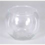 Mini vase boule TOBI OCEAN, verre transparent, 8,5cm, Ø11cm