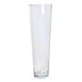 Vase décoratif ANNA OCEAN, forme conique, verre, transparent, 70cm, Ø22cm