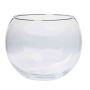 Vase en verre TOBI OCEAN, boule, transparent, 17,5cm, Ø19cm