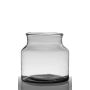 Verre recyclé pour bougies QUINN EARTH, transparent-vert, 22,5cm, Ø18cm