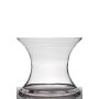 Vase en verre en forme de sablier LIZET, transparent, 24cm, Ø29cm