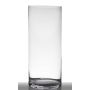 Vase cylindrique SANSA EARTH, verre, transparent, 60cm, Ø25cm