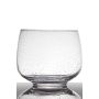 Vase avec optique de bulles GRACIE avec pied, transparent, 18,5cm, Ø22cm