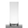 Vase en verre SANYA EARTH, cylindre, transparent, 40cm, Ø15cm