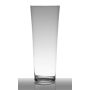 Vase en verre AMNA EARTH, conique, transparent, 40cm, Ø16,5cm