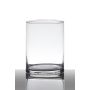 Porte-bougie cylindrique en verre SANYA EARTH, transparent, 15cm, Ø12cm
