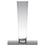 Vase en verre AMNA EARTH, conique, transparent, 50cm, Ø14cm