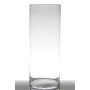 Vase cylindrique en verre SANYA EARTH, transparent, 50cm, Ø19cm