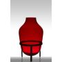 Vase à fleurs sur pied CAMILO, rouge, 50 cm, Ø 29 cm