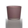 Photophore ALENA FROST, verre, vieux rose mat, 9cm, Ø10cm