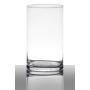 Vase en verre SANYA EARTH, cylindre, transparent, 15cm, Ø9cm