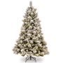 Sapin artificiel MINSK SPEED, pommes de pin, enneigé, 245cm, Ø150cm