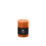 Bougie bloc pour photophore AURORA, orange, 10cm, Ø6,8cm, 42h - Fabriquée en Allemagne