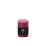 Bougie bloc pour photophore AURORA, magenta, 14 cm, Ø 10 cm, 100 h - Fabriquée en Allemagne