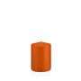 Bougie pilier MAEVA, orange, 10cm, Ø7cm, 42h - Made in Germany