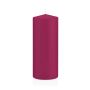 Bougie pilier MAEVA, magenta, 20cm, Ø8cm, 119h - Made in Germany