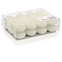 Bougies flottantes ORNELLA, ivoire, 24 pcs, Ø4,5cm, 4h