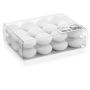 Bougies flottantes ORNELLA, blanc, 24 pcs, Ø4,5cm, 4h