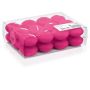 Bougies flottantes ORNELLA, rose fuchsia, 24 pcs, Ø4,5cm, 4h