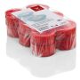 Lot de 12 bougies à réchaud grand KENNY, rouge rubis, 2,1cm, Ø5,6cm, 8h
