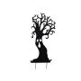 Décoration d'Halloween : silhouette d'arbre « SPOOKY TREE », métal, noir, 150 cm