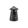 Décoration d'Halloween : lanterne / lampe COSMO avec porte-bougie, maison hantée, 23 cm