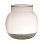 Vase pour fleurs GANJA, verre recyclé, transparent, 29cm, Ø29cm