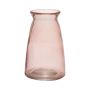 Vase de table TIBBY en verre, rose pâle-transparent, 14,5cm, Ø9,5cm