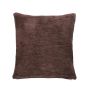 Coussin en toile KALUA, marron chocolat, 45x45cm