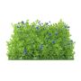 Tapis / Haie de buis en plastique KEIL avec fleurs, vert-violet, 25x25cm