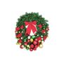 Couronne de sapin en plastique ANNIE, décorée, multicolore, Ø90cm