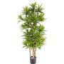 Dracaena Reflexa artificiel JEMIMA, troncs naturels, vert, 120cm