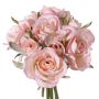 Bouquet de roses en soie ROSILA, rose, 20cm, Ø15cm