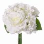Bouquet d'hortensias artificiels SANDRINE, roses, blanc, 25cm, Ø20cm