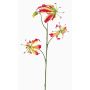 Gloriosa artificielle TIANA, fuchsia-jaune, 85cm, Ø9-10cm
