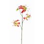 Gloriosa artificielle TIANA, rose fuchsia-vert, 80cm, Ø8-15cm