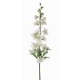 Pied d'alouette en tissu ANDRIANA, blanc-vert, 90cm, Ø10cm