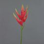 Fleur de heliconia artificielle TOMKE, rouge-vert, 80cm, Ø30cm