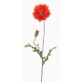 Coquelicot en tissu LIENTJE, rouge, 65cm, Ø10cm