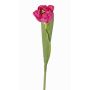Tulipe artificielle ROMANA, rose fuchsia, 45cm, Ø6cm