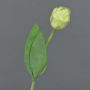 Tulipe artificielle ROMANA, vert-blanc, 45cm, Ø6cm