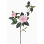 Branche de camélias en soie RIXA avec fleurs, rose, 85cm, Ø5-10cm