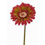 Gerbera artificiel ANNEMARIE, rouge-vert, 50cm, Ø10cm