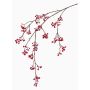 Branche de symphorines artificielles GESA avec baies, rouge, 120cm