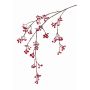 Branche de symphorines artificielles GESA avec baies, rouge, 120cm