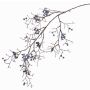 Branche de symphorines artificielles GESA avec baies, bleu, 100cm