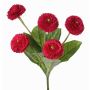 Pâquerette artificielle HEIKE sur piquet, fuchsia, 25cm, Ø4,5cm