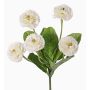 Pâquerette artificielle HEIKE sur piquet, blanc, 25cm, Ø4,5cm